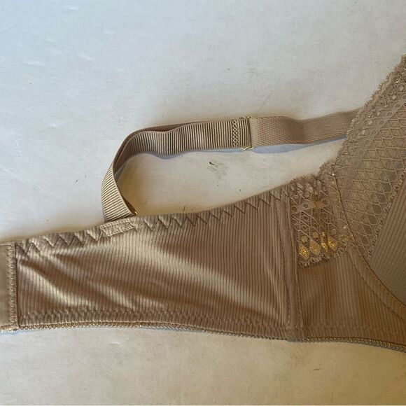 Rachel Curvy Collection Bra Underwire Padded Nude with Lace trim Size 38D - Picture 8 of 9